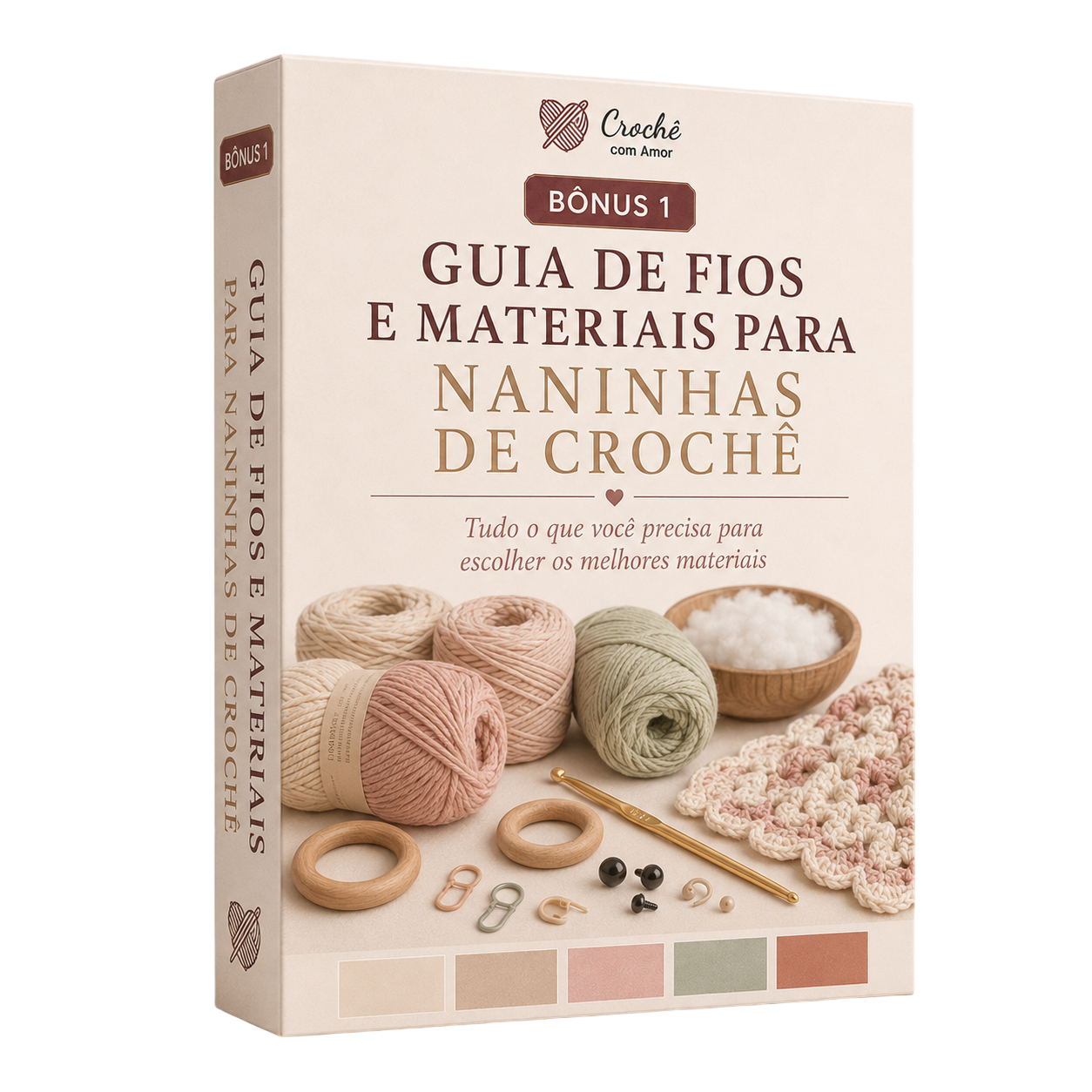 Mockup Guia de Fios e Materiais Para Naninhas Infantis